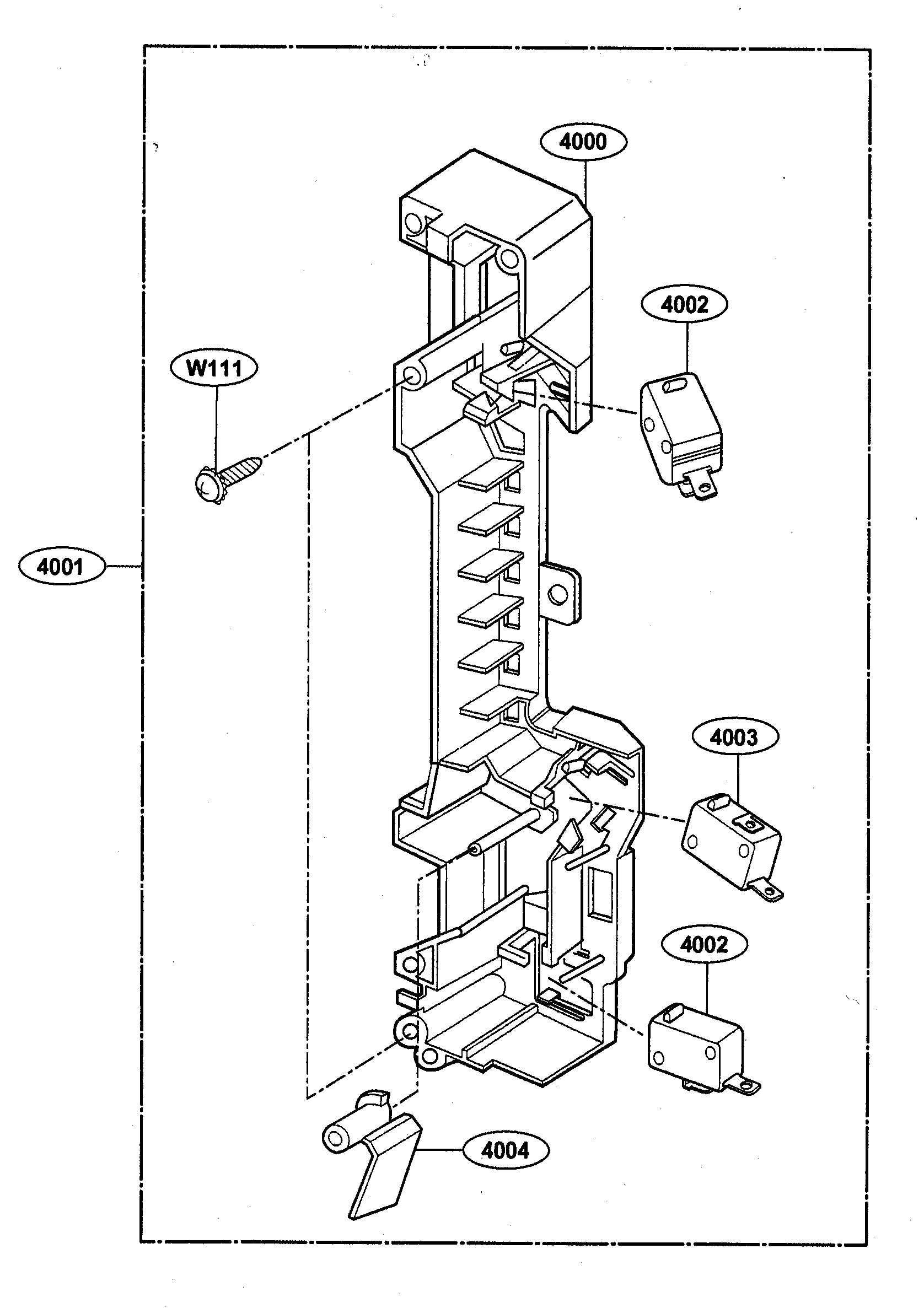 Latch board parts
