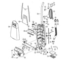 Panasonic MC-V503700 motor housing/handle/body diagram