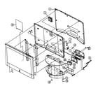 Sony KE-42TS2U cabinet parts 1 diagram