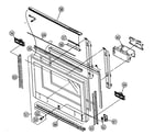 Sony KE-42TS2U cabinet parts 2 diagram