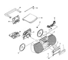 Aiwa CSD-TD901 cabinet parts diagram