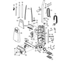 Panasonic MC-V526700 motor housing/handle/body diagram
