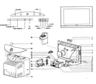 Magnavox 34PW9818 cabinet parts diagram