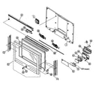 Sony KE-32TS2U cabinet parts diagram