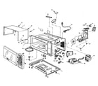 Panasonic NN-S560WF cabinet parts diagram