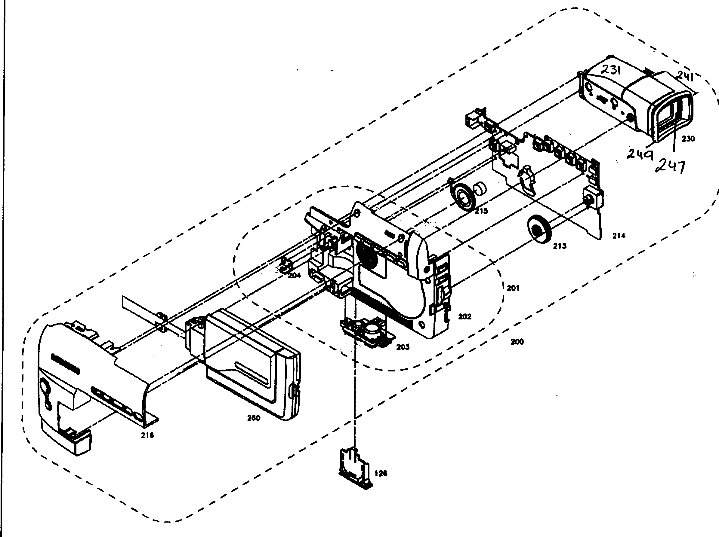 Case left assy