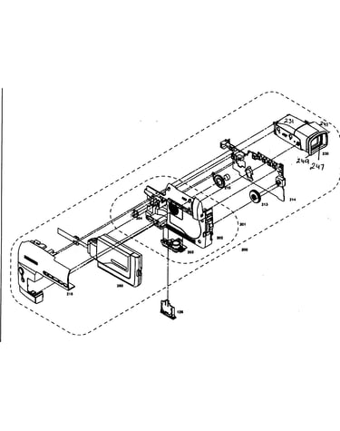 Case left assy
