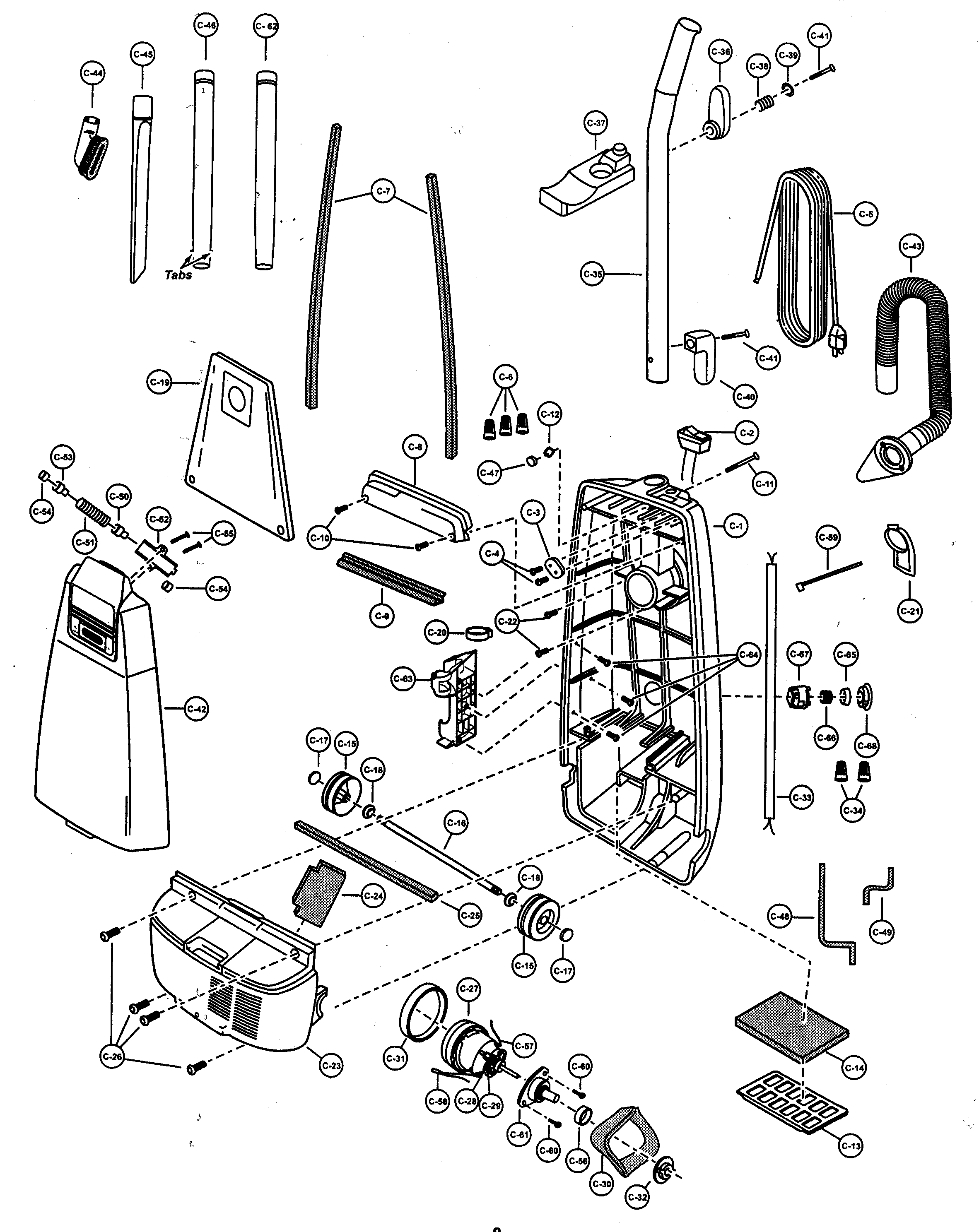 Body/motor housing/motor assy