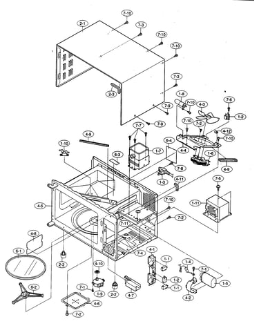 Oven cabinet parts