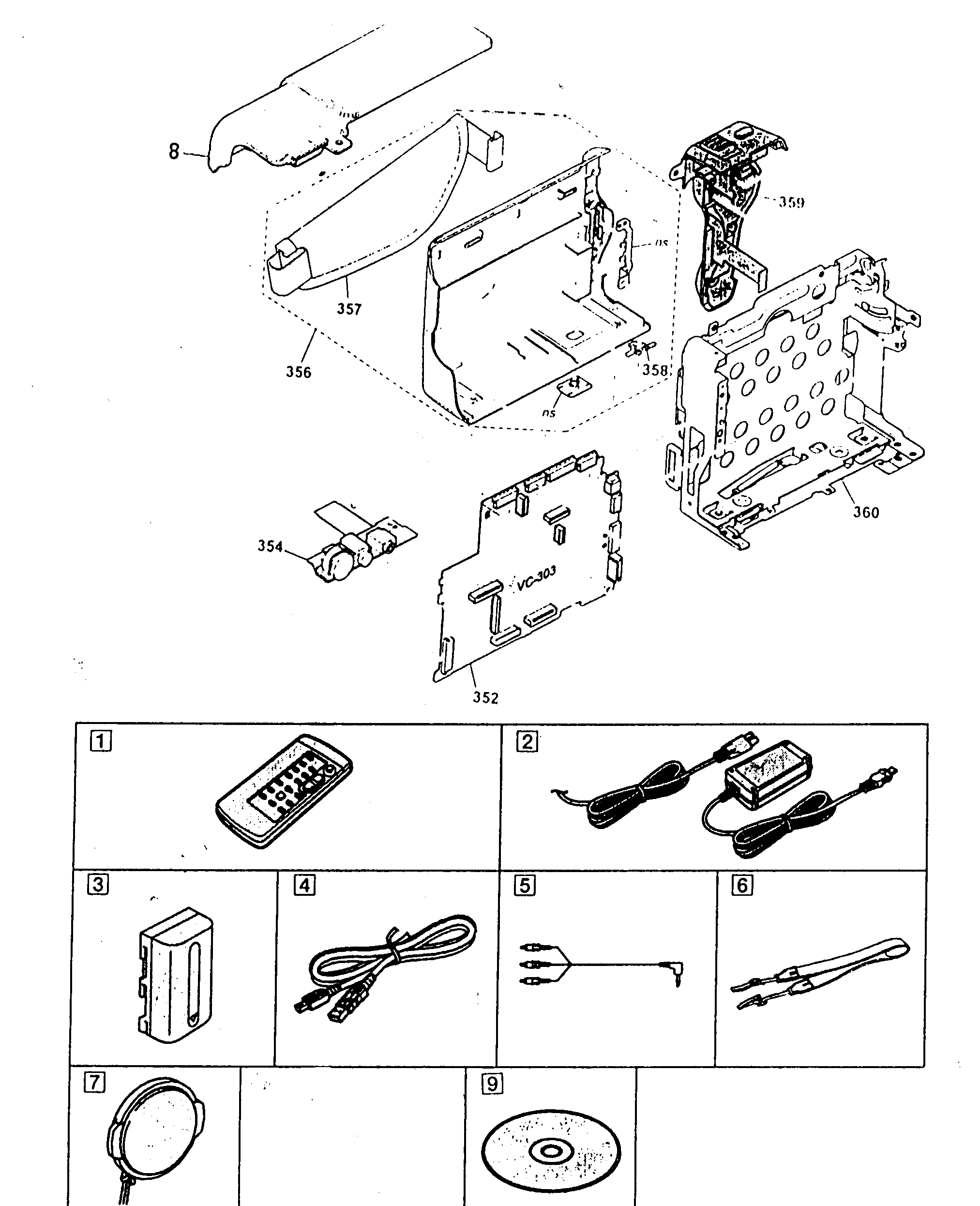 Right side assy/accessory