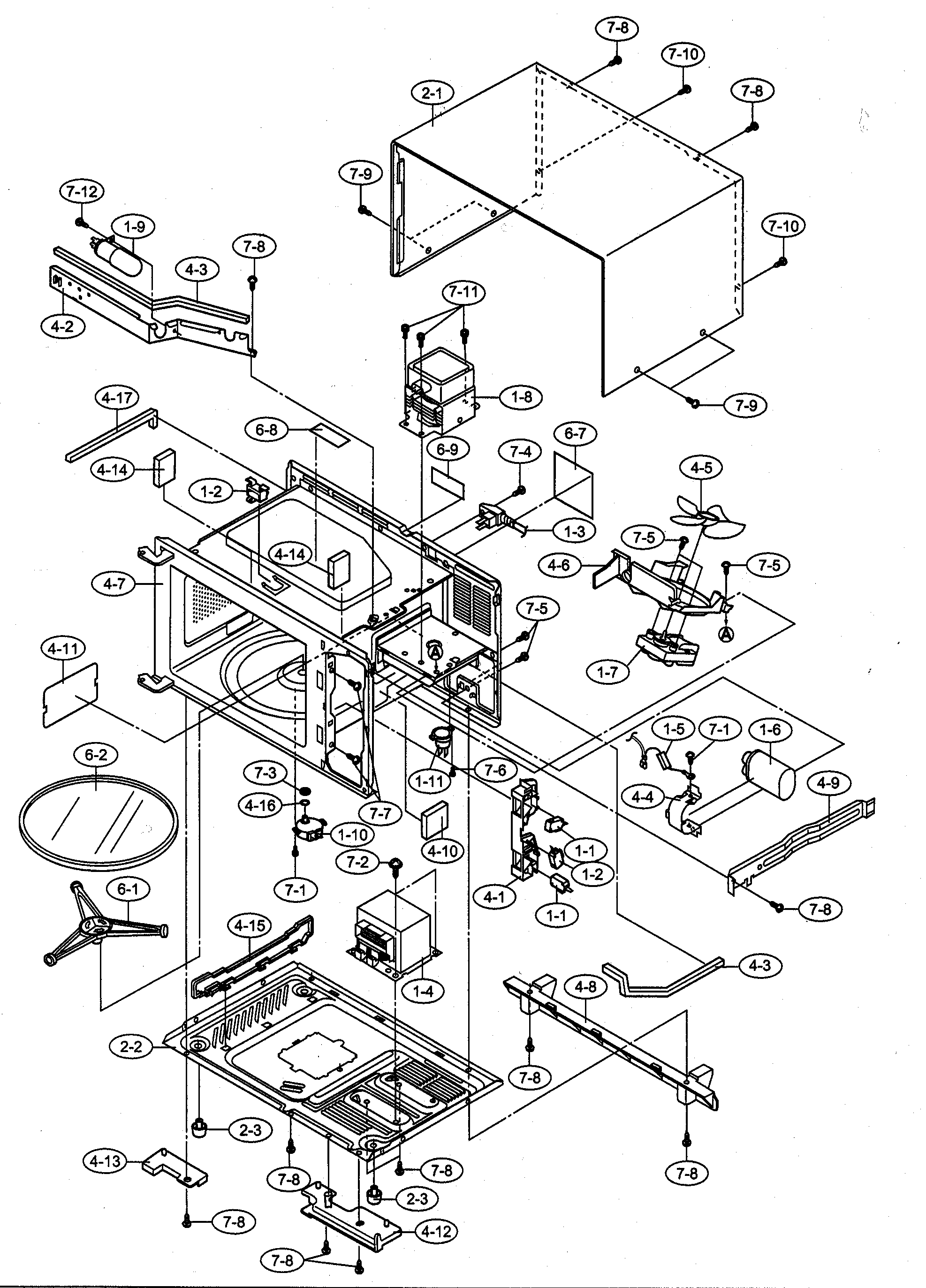 Oven cabinet parts