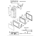 Sharp R-204EWA control panel/door parts/miscellaneous diagram