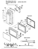 Control panel/door parts/miscellaneous