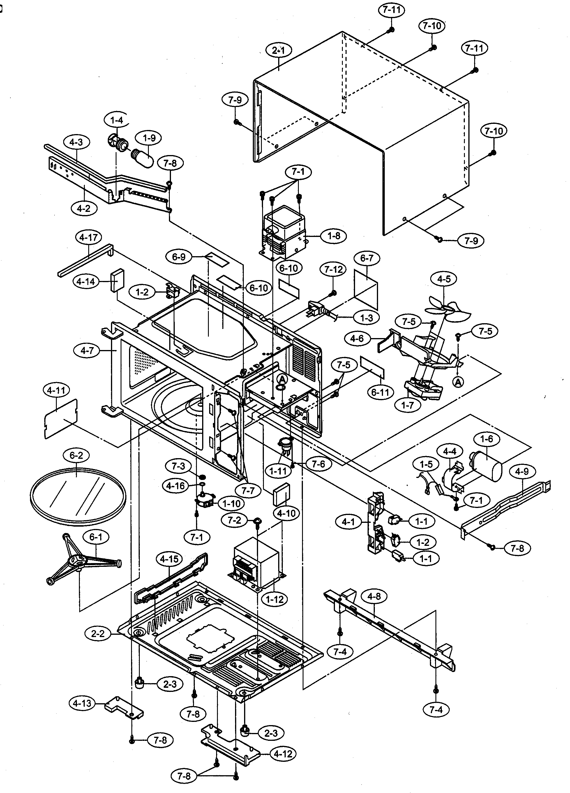 Oven cabinet parts