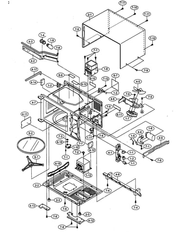 Oven cabinet parts