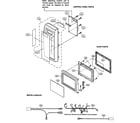 Sharp R-203CW control panel/door parts/miscellaneous diagram