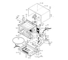 Sharp R-426HS oven cabinet parts diagram