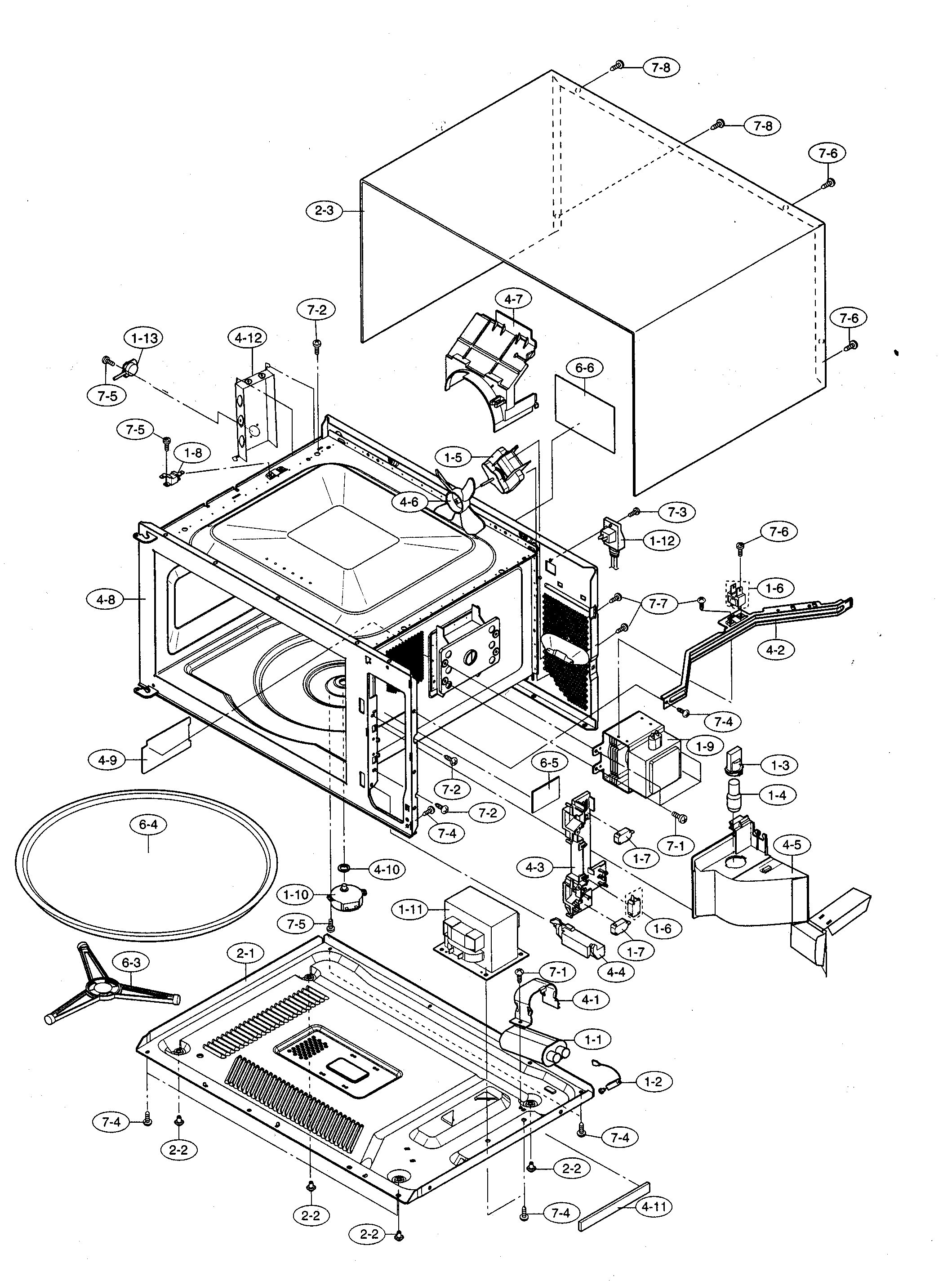 Oven cabinet parts