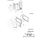 Sharp R-426HS control panel/door parts/miscellaneous diagram
