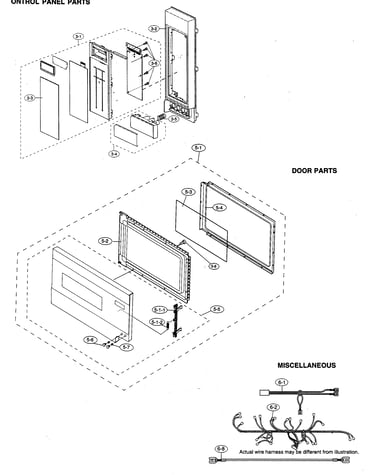 Control panel/door parts/miscellaneous