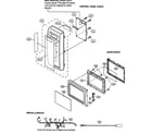 Sharp R-230BK control panel/door parts/miscellaneous diagram