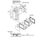 Sharp R-230BW control panel/door parts/miscellaneous diagram