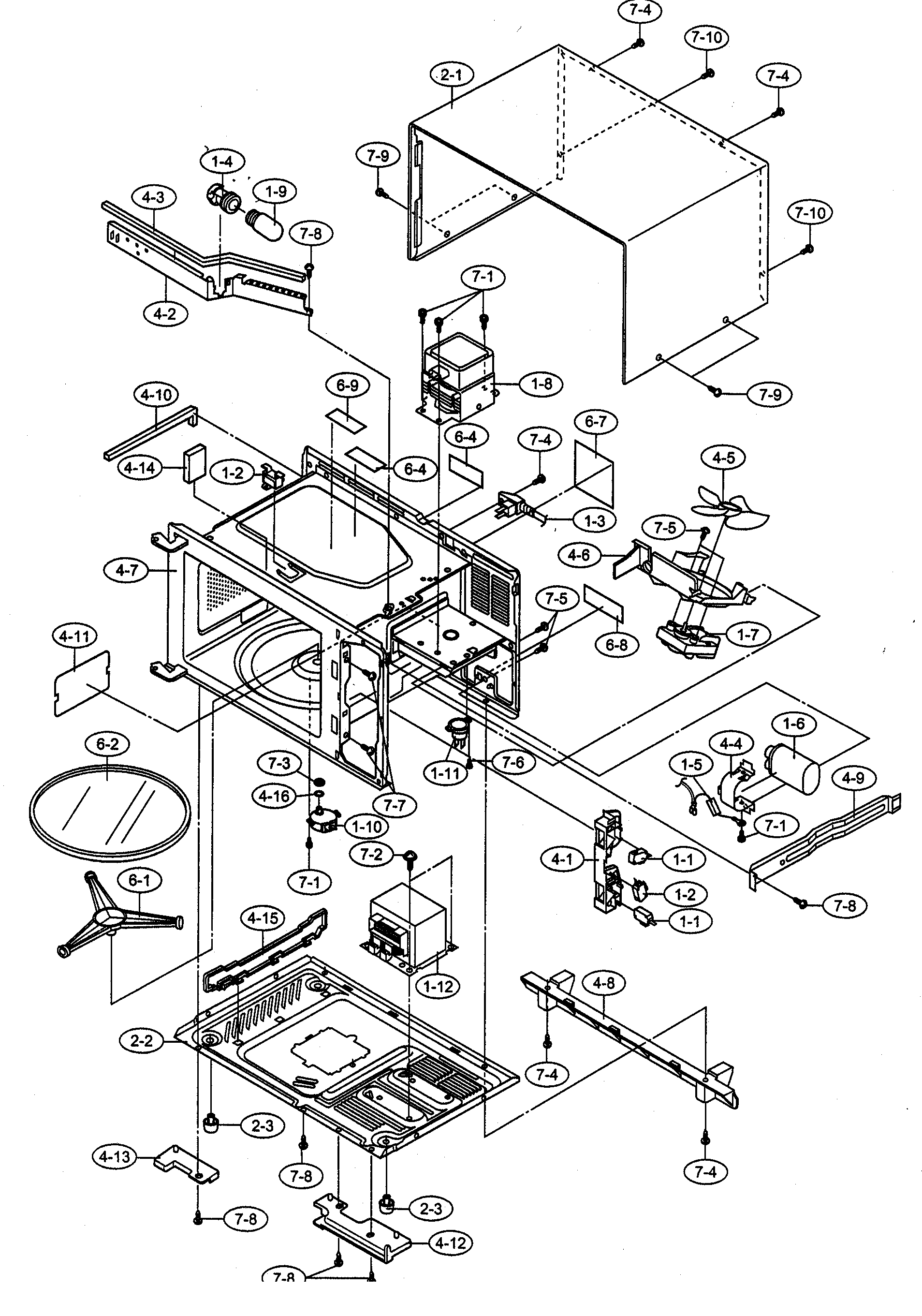 Oven cabinet parts