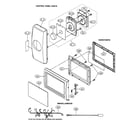 Sharp R-200BK control panel/door parts/miscellaneous diagram