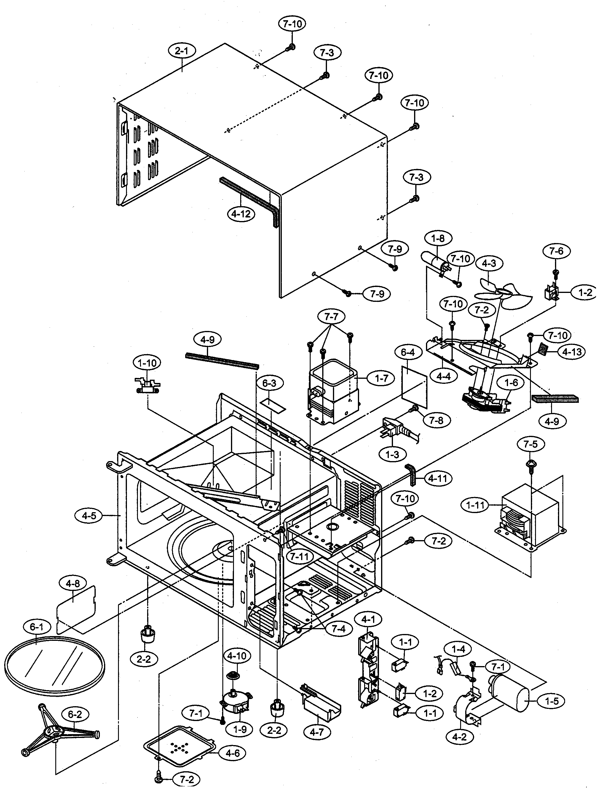 Oven cabinet parts