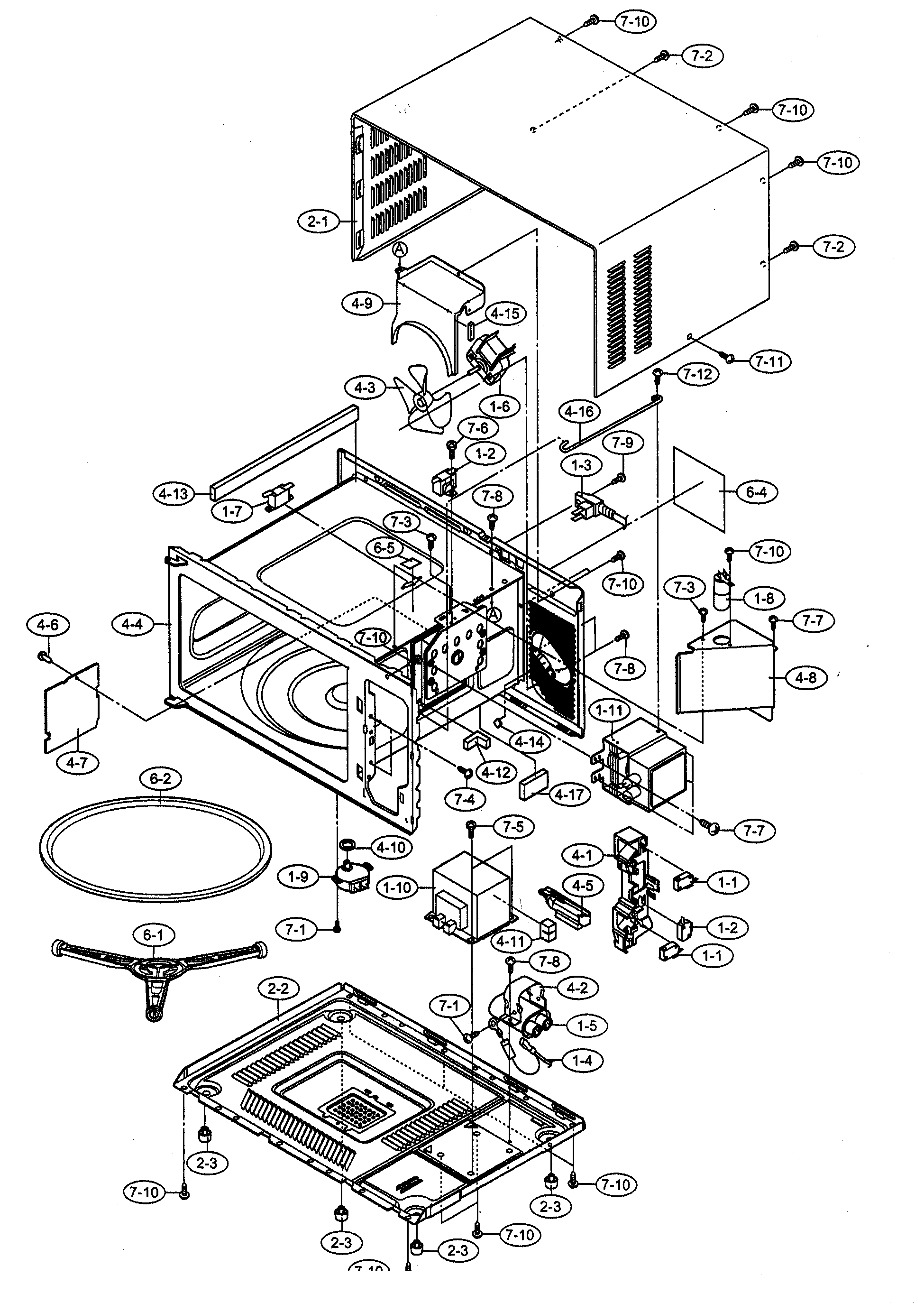 Oven cabinet parts