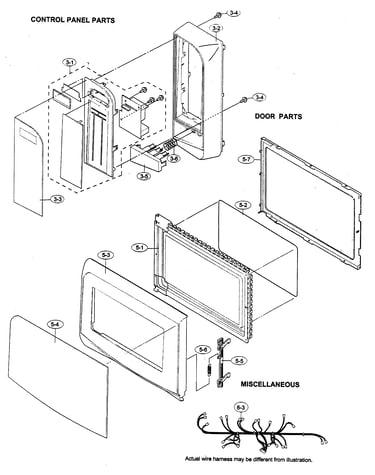 Control panel/door parts/miscellaneous