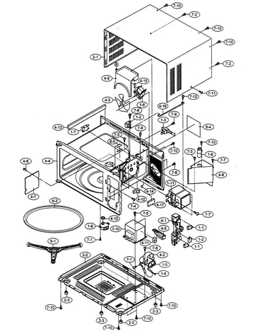 Oven cabinet parts