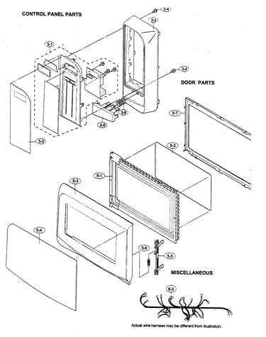 Control panel/door parts/miscellaneous