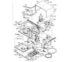 Sharp R-310BK oven cabinet parts diagram