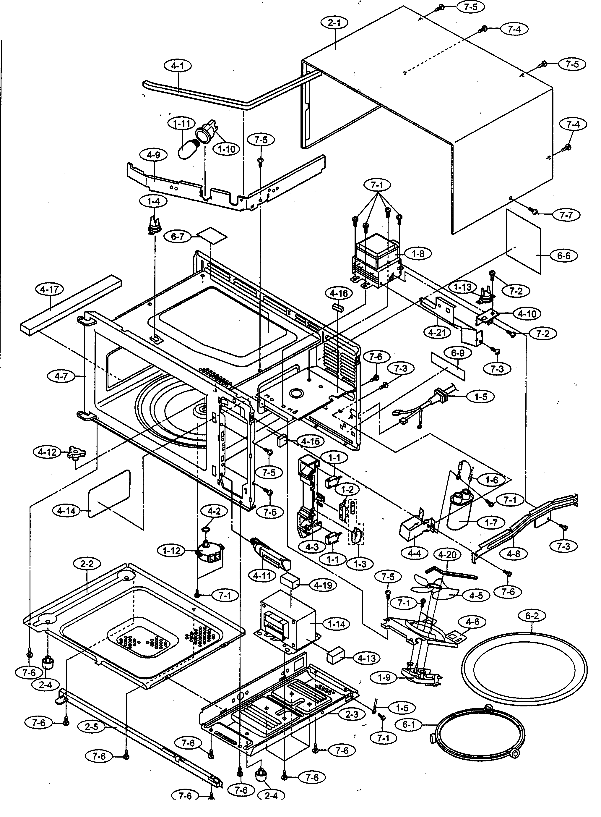 Oven cabinet parts