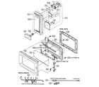Sharp R-310BK control panel/door parts/miscellaneous diagram