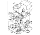 Sharp R-310BW oven cabinet parts diagram