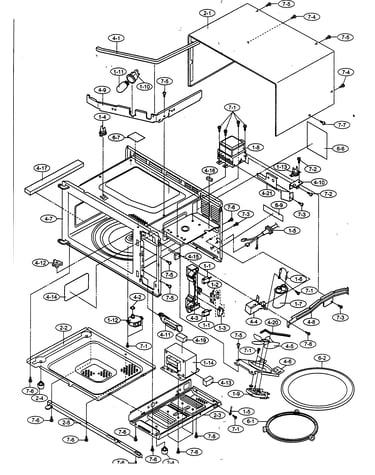 Oven cabinet parts