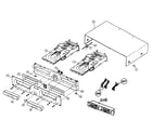 Denon DN-D4000 cabinet parts diagram
