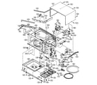 Sharp R-320BD oven/cabinet parts diagram