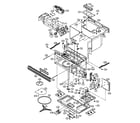 Sharp R-1380 oven/cabinet parts diagram