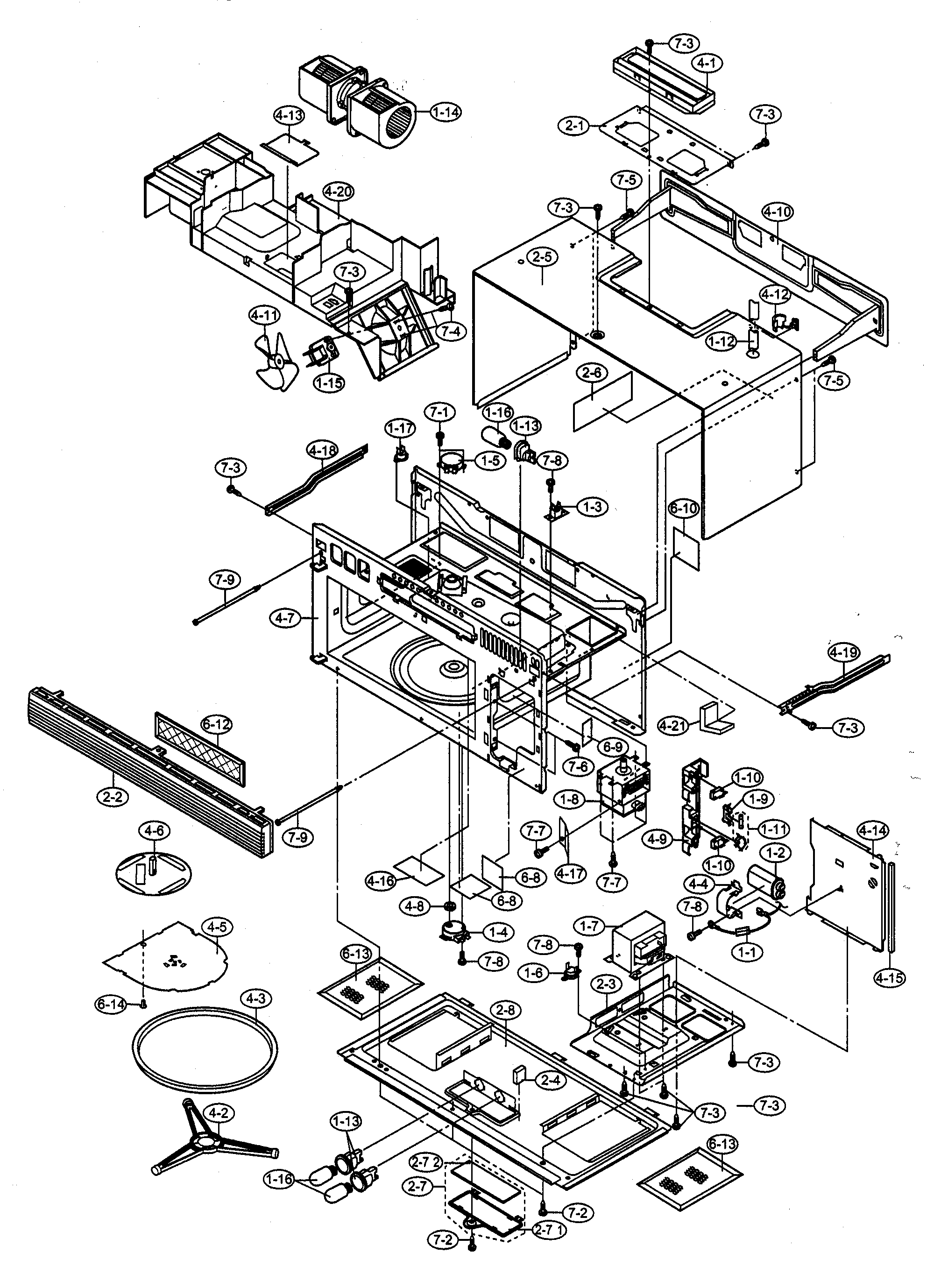 Oven cabinet parts