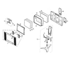 Sharp LC-15B2UA cabinet parts diagram