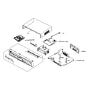 Samsung DVD-V3500 cabinet parts diagram