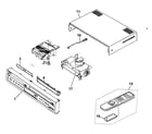 Sony SLV-D300P cabinet parts diagram