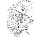 Sharp R-305CW oven/cabinet parts diagram