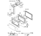 Sharp R-305CW control panel/door parts/miscellaneous diagram