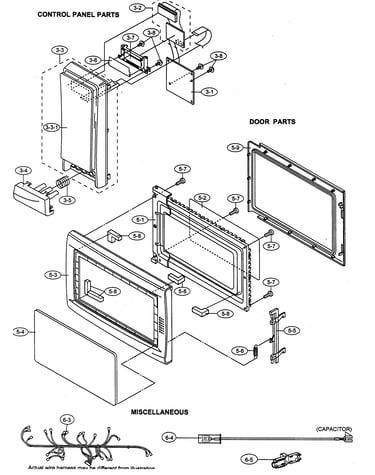 Control panel/door parts/miscellaneous