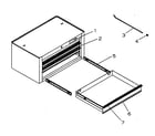 Craftsman 706651301 tool box diagram