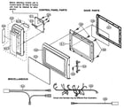 Sharp R-209BW control panel/door parts/miscellaneous diagram